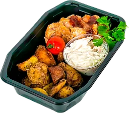 Pulled Pork Med Klyftpotatis ca 420g ICA Kvantum Lerum