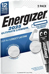Knappcell CR2025 Ultimate Litium 2-p