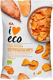 Sötpotatischips 100g ICA I love eco