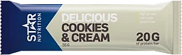 Protein Bar Cookies & Cream 20g Star Nutrition