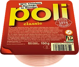 Kycklingkorv skivad Poli klassisk 150g Perutnina Ptuj