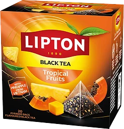 Svart Pyramidte Tropical Fruit Lipton