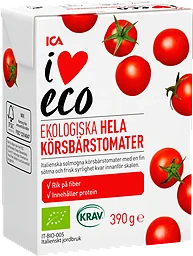 Körsbärstomater Hela Ekologiska 390g KRAV ICA I love eco