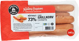 Grillkorv Tjock Skinnfri 540g Nyhléns Hugosons