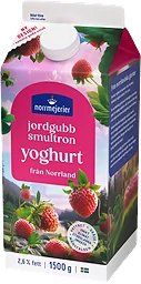 Fruktyoghurt Jordgubb Smultron 2.6% 1500g Norrmejerier