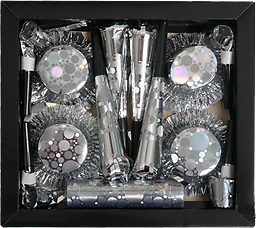 Partybox 4 pers silver Festive
