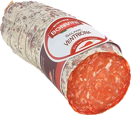 Salami Ventricina Piccante i skivor ca 10g Bonvini