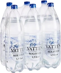 Vatten Kolsyrad Naturell 1,5l 6-p No logo