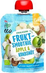 Smoothie Äpple & kokosnöt 6m 90g ICA I love eco