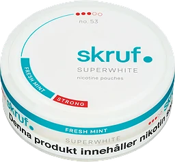 Super white Slim Fresh Strong 1-p Skruf
