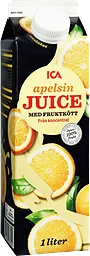 Apelsinjuice med fruktkött 1l ICA