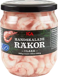 Räkor i lake Handskalade 280g ICA