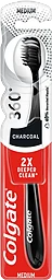 Tandborste 360 Charcoal Medium 1-p Colgate