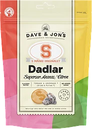 Dadlar S-Märke Sur Citron 125g Dave & Jon's