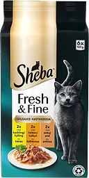 Kattmat Kyckling/Kalkon/Anka 6x50g Sheba