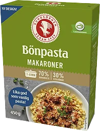 Bönpasta Makaroner 450g Kungsörnen