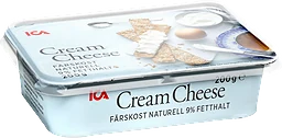 Cream cheese Naturell 9% 200g ICA