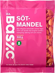 Sötmandel 500g ICA Basic