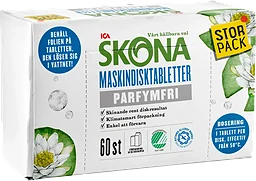 Maskindisktabletter Parfymfri 60-p ICA Skona