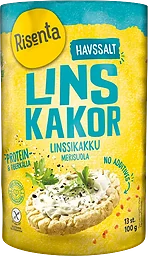 Linskakor Havssalt Glutenfri 100g Risenta