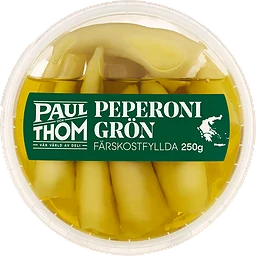Peperoni Färskostfylld Gröna