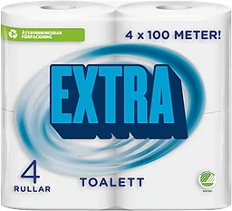 Extra Toalettpapper 4-p Miljömärkt Edet