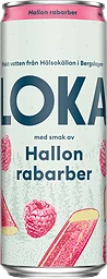 Hallon Rabarber, Loka Kolsyrat Vatten Burk