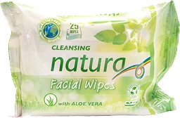 Våtservett Facial Wipes Aloe Vera 25-p NATURA