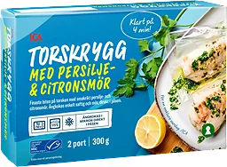 Torsk persilje & citronsmör Fryst 2-p 300g ICA