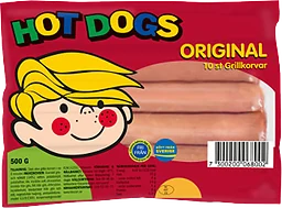 Grillkorv Hot Dogs Orginal 500g Scan