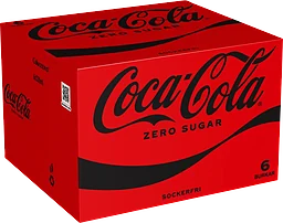 Läsk Cola Zero 33cl 6-p Coca-Cola