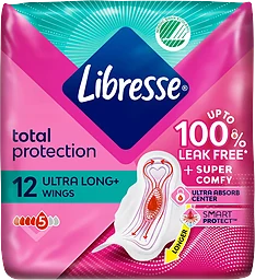 Binda Ultra thin Long med vingar 12-p Libresse