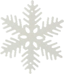 Hänge Snöflinga Vit 10cm 10-p Festive