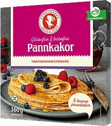 Pannkakor gluten & laktosfria frysta 360g Kungsörnen