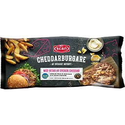 Cheddarburgare 600g Scan