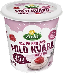 Kvarg Mild Hallon 0,2% Laktosfri 1000g Arla®