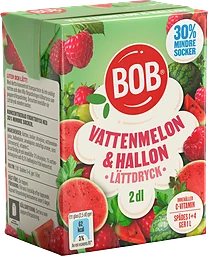 Lättdryck Vattenmelon & hallon Koncentrat 2dl BOB