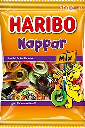 Godis Nappar Mix 375g Haribo