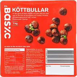 Köttbullar 1kg ICA Basic