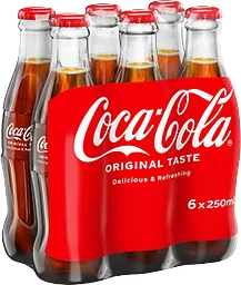Läsk Coca-Cola Glas 25cl 6-p