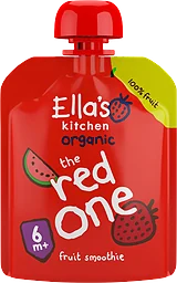 The red one Smoothie av blandade frukter Från 6m Ekologisk 90g Ellas Kitchen
