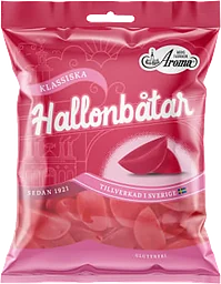Hallonbåtar 125g Aroma