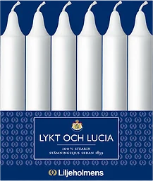 Lykt & lucialjus Vit 6-p Liljeholmens