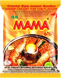 Snabbnudlar Räkor Creamy Tom Yum 55g Mama