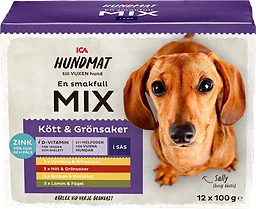 Hundmat Kött & Grönsaker i sås 12-p ICA