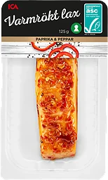 Lax Färsk Varmrökt Paprika & Peppar 125g Miljömärkt ICA
