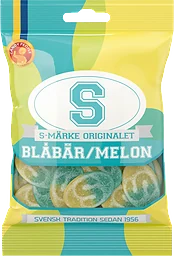 Godis S-Märke Blåbär melon 80g Candypeople