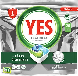 Diskmaskinstabletter Platinum 26-p YES