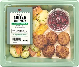 Vegobullar kokt potatis & gräddsås OVO 400g ICA
