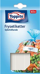 Frysetiketter vita 60-p Toppits